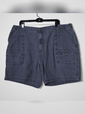 Saddlebred Gray Cargo Utility Shorts Size 44 (43" Waist) 7.5" Inseam Outdoor